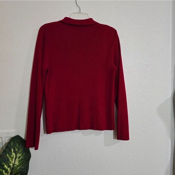 🌿"Studio Works" sweater/long sleeve top,ribbed. size M/L. - Picture 6 of 13